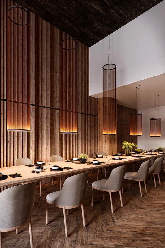 Array Cylindrical Silhoutte Lamp