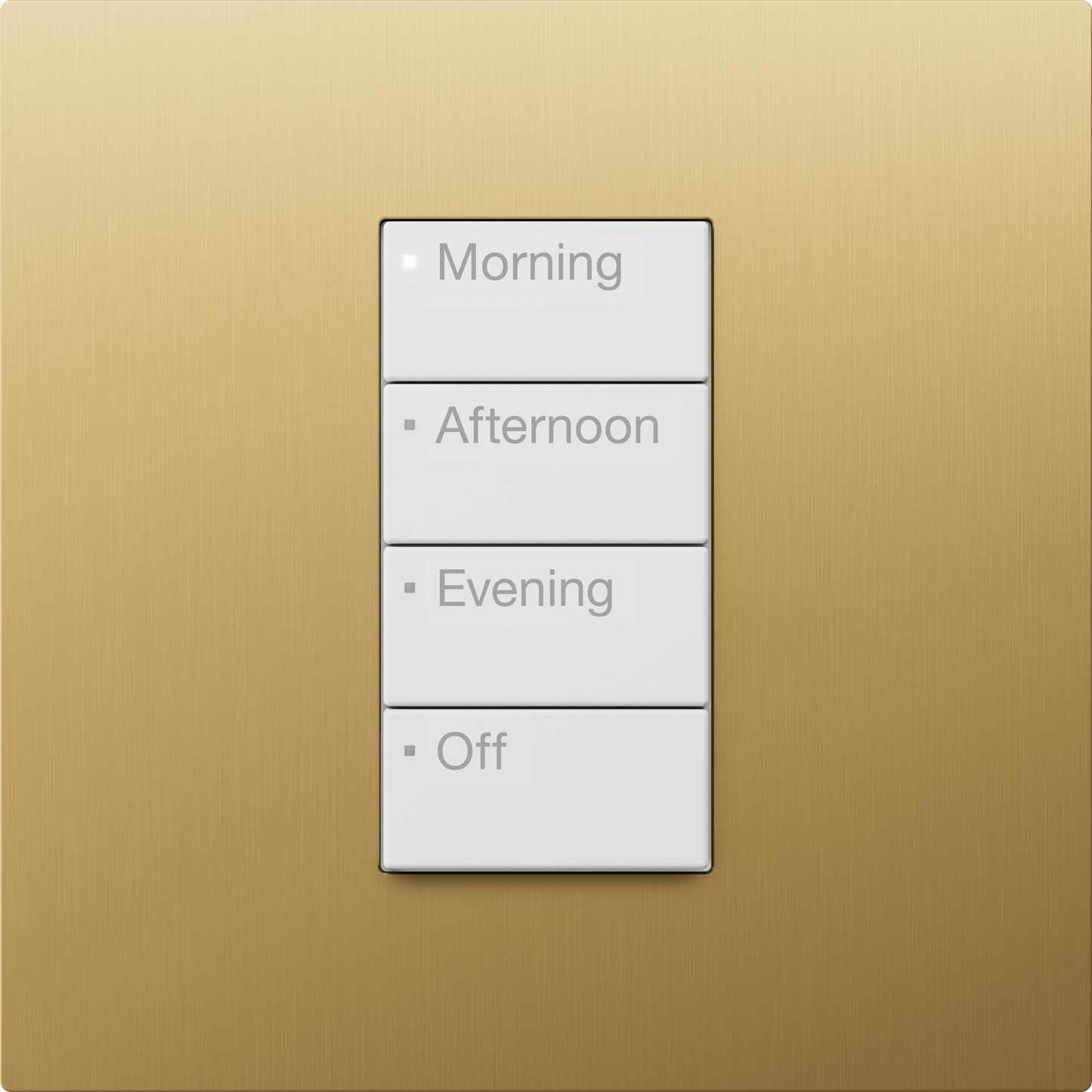 Lutron Vierti Keypad – C1BK-4BAW-L2 with BRB Wallplate