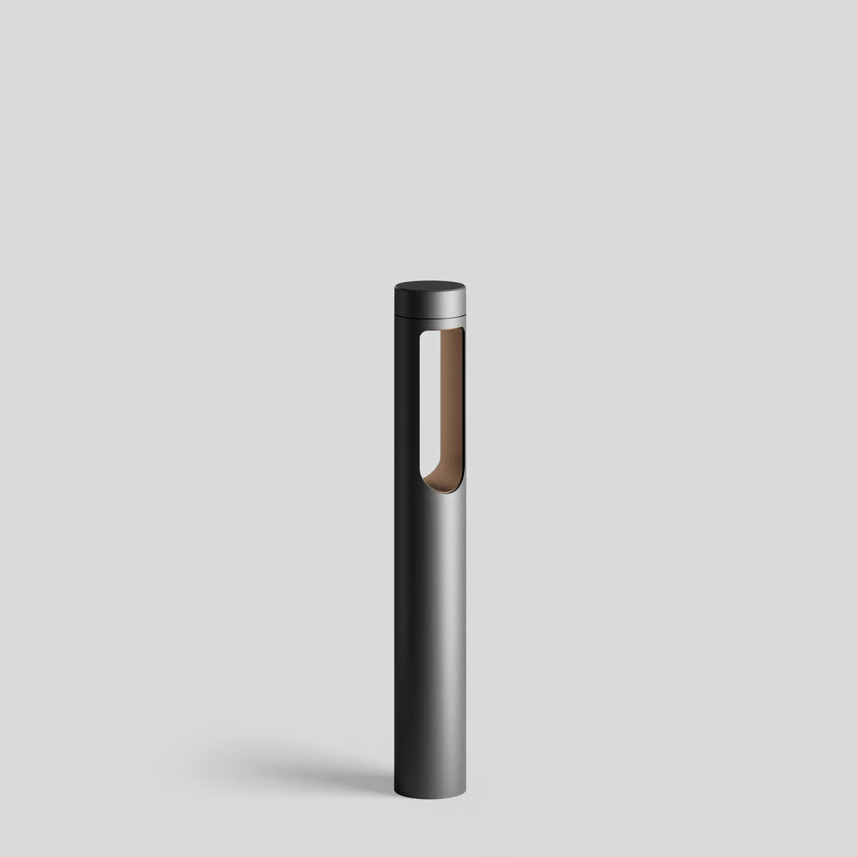 Striking light breakthrough in the bollard tube