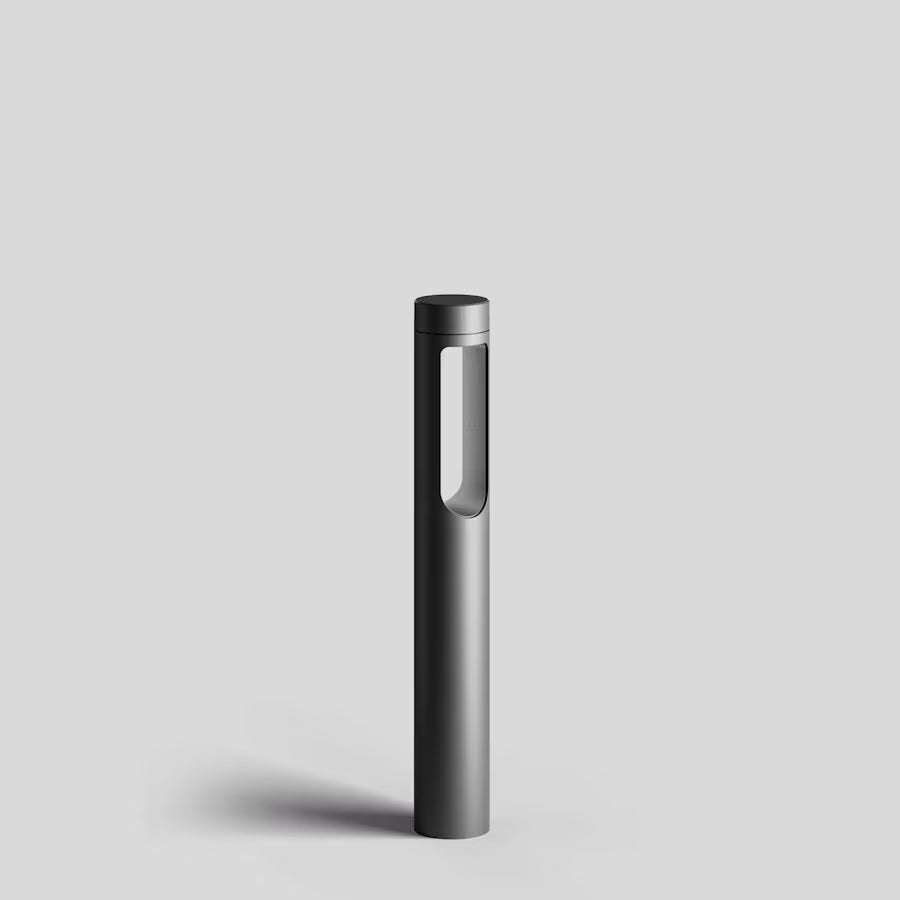 Striking light breakthrough in the bollard tube